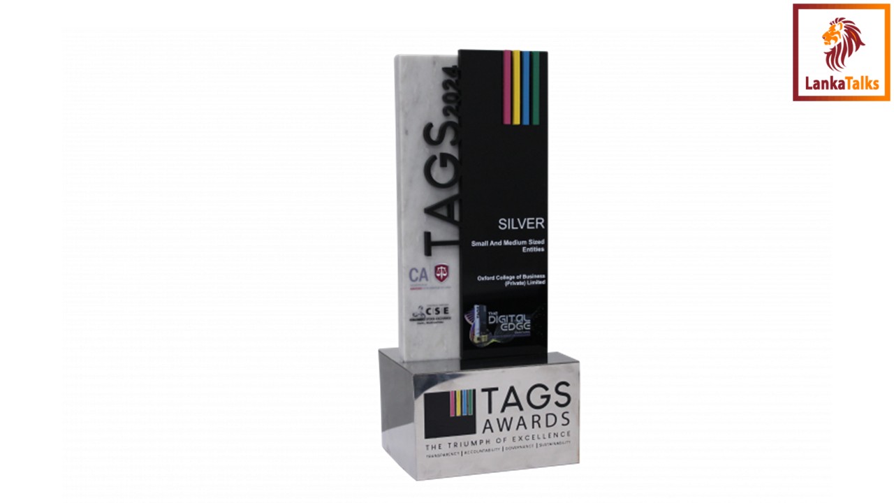 Oxford College of Business Triumphs with Silver Award at the 59th TAGS Awards 2024