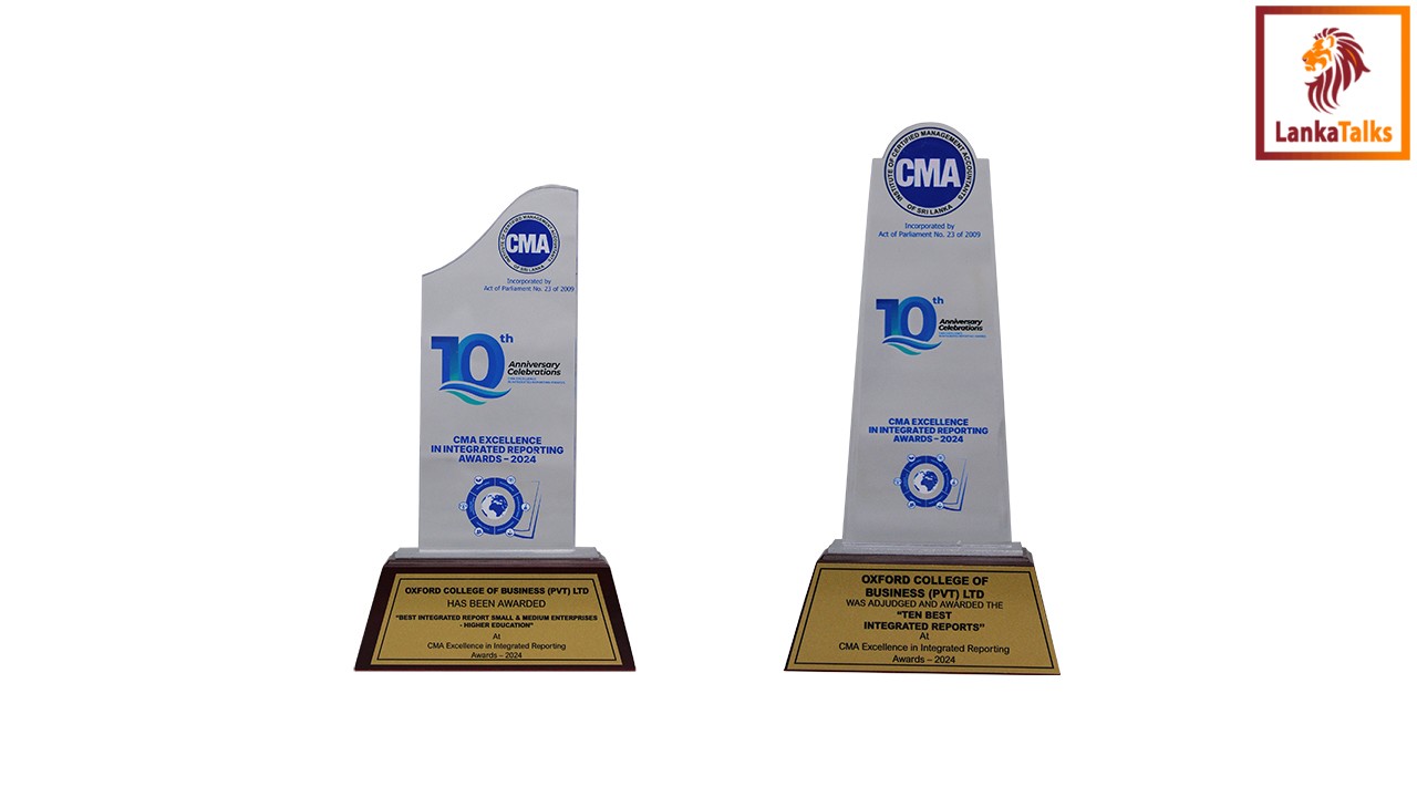 Oxford College of Business Honoured at CMA Excellence in Integrated Reporting Awards 2024