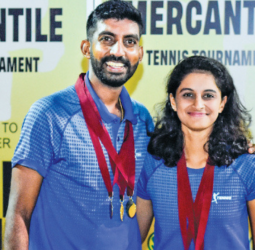 Yasitha and Anjalika propel MAS Holdings to Mercantile tennis glory