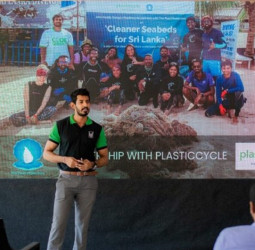 The partnership between John Keells Group’s Plasticcycle and The Pearl Protectors completes 20 dives resulting in collecting over 1 MT of plastic waste from seabeds