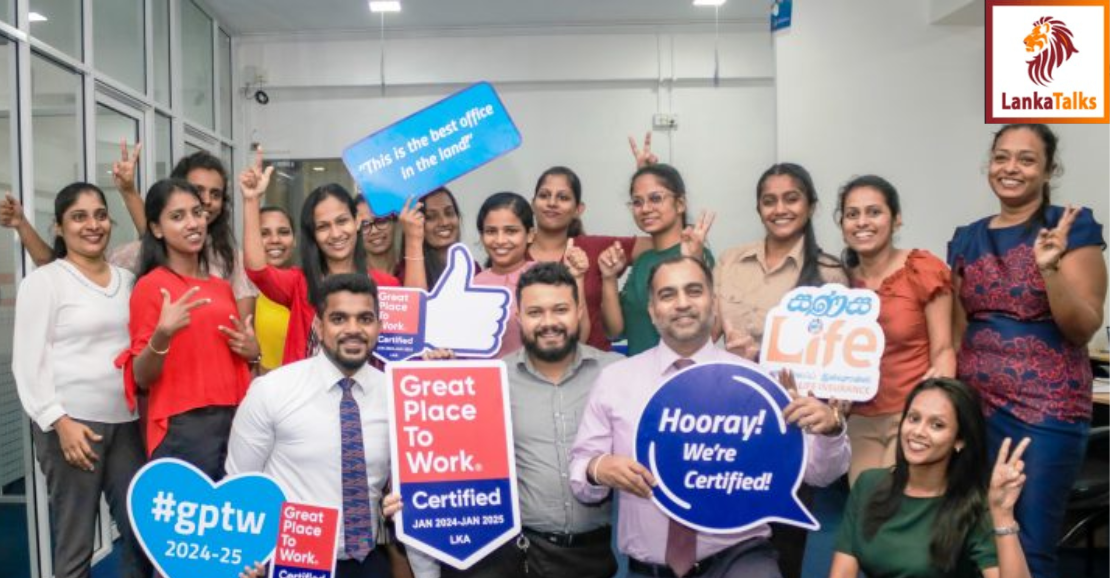 Sanasa Life Insurance Company PLC accredited with great place to work