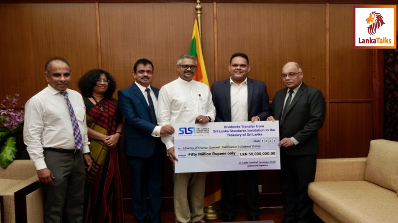 Sri Lanka Standards Institution Contributes LKR 50 Million Dividends to Treasury