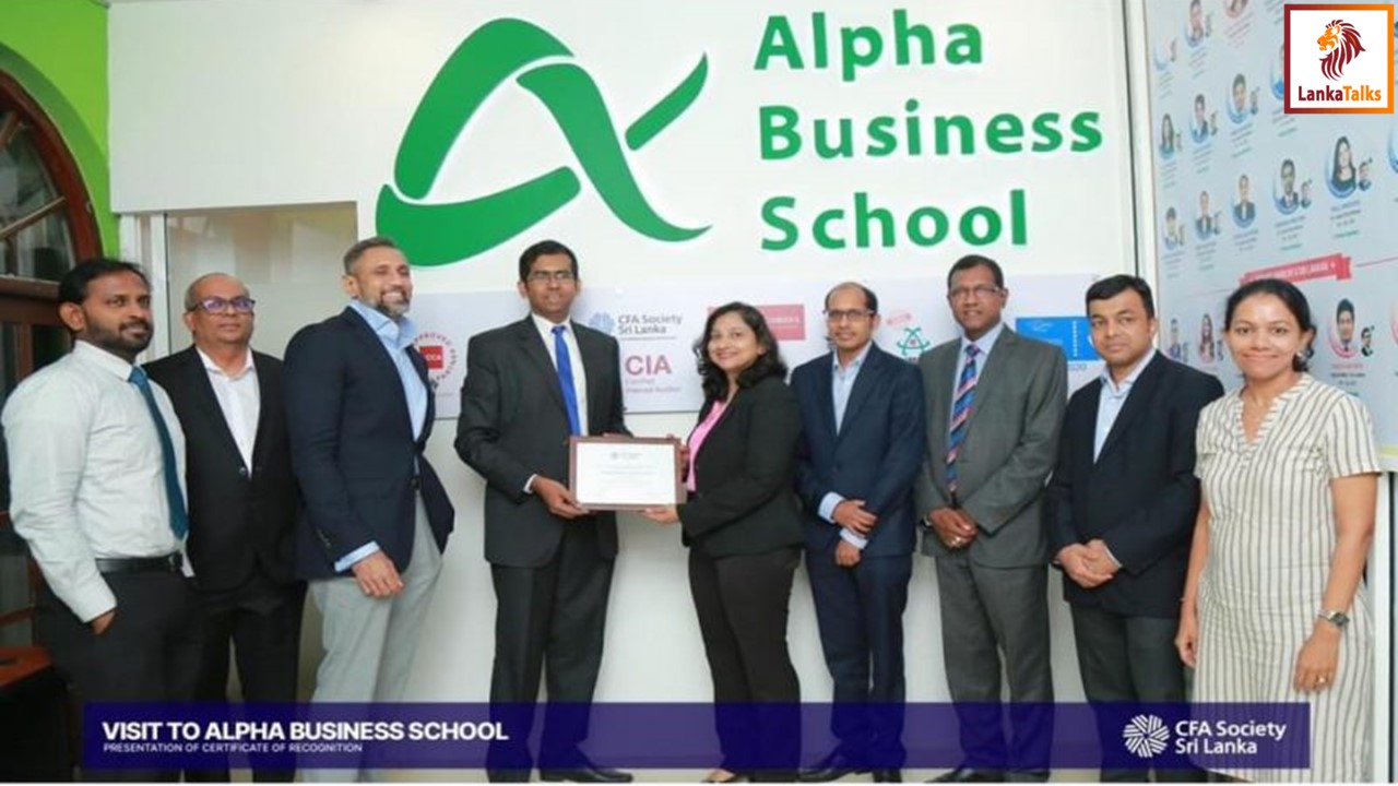 CFA Society Sri Lanka Partners with Alpha Business School as Candidate Resource Partner