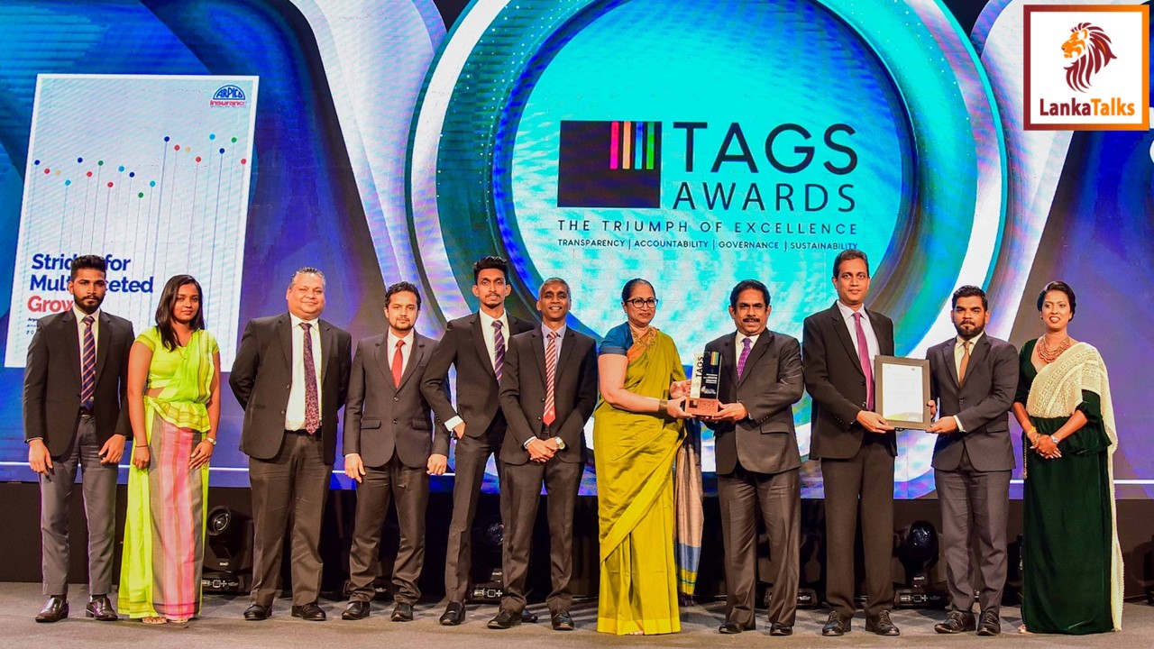 Arpico Insurance PLC wins at the CA Sri Lanka TAGS Awards 2023