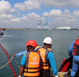 Oil Spill Drill at Hambantota International Port