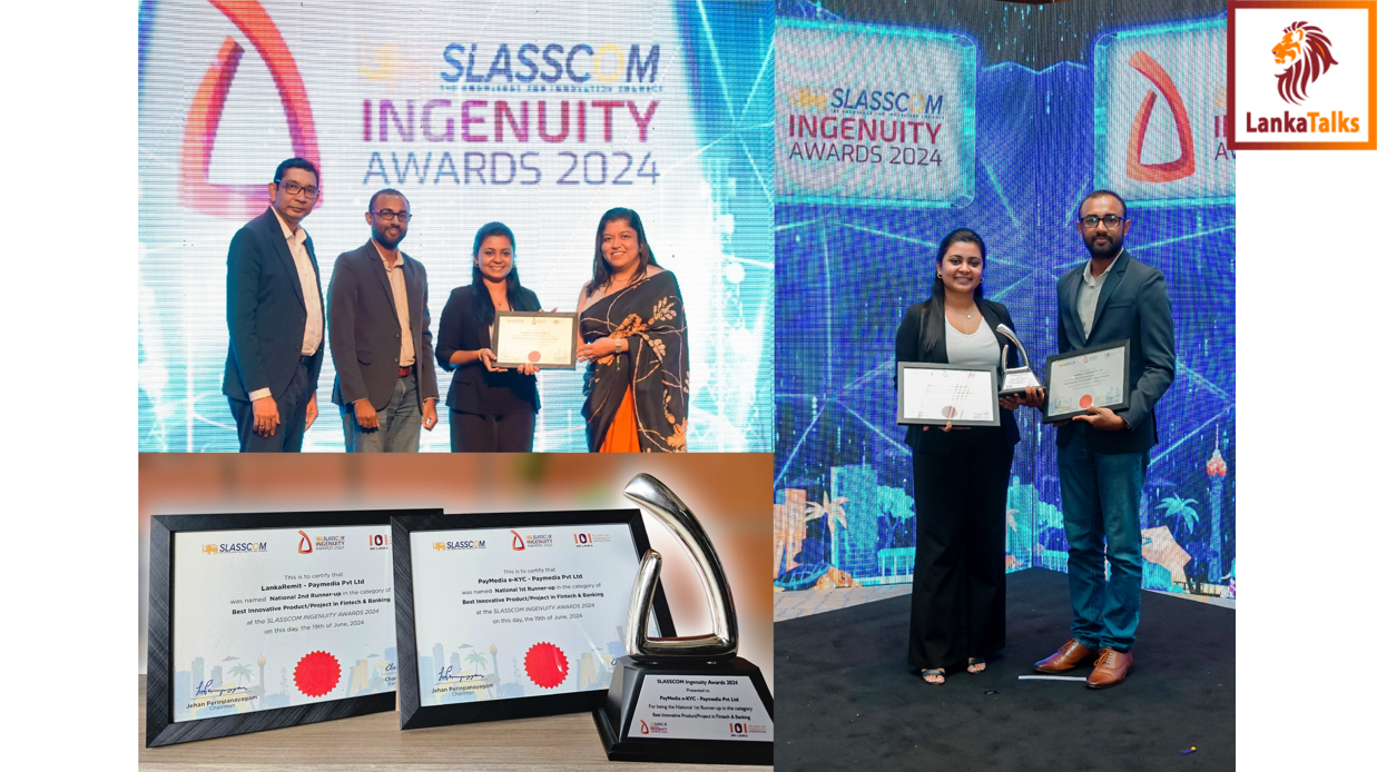 PayMedia triumphs at SLASSCOM Ingenuity Awards 2024 with double honors in the category of Best Innovation Product/Project in FinTech and Banking