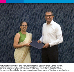 Nations Trust Bank renews longstanding partnership with Wildlife and Nature Protection Society of Sri Lanka