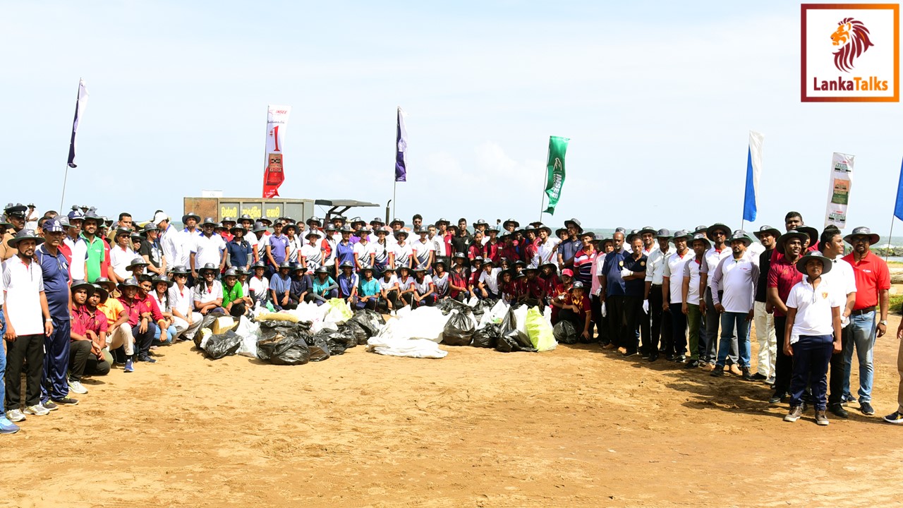 INSEE Cement and INSEE Ecocycle with Sri Lanka Police Led a Beach Cleanup to Mark World Environment Day 2024.