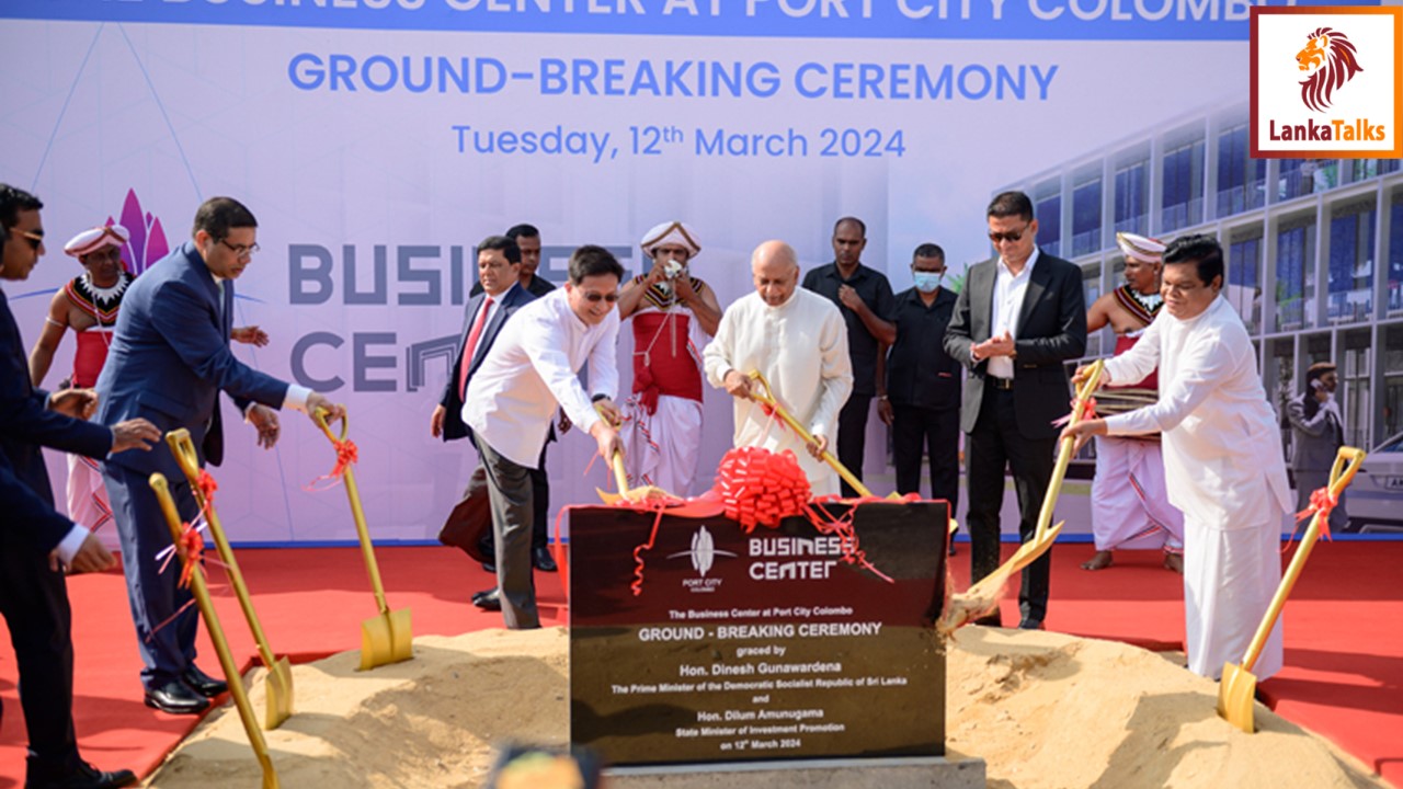 Ushering In a New Era As Port City Colombo Breaks Ground On Business Center
