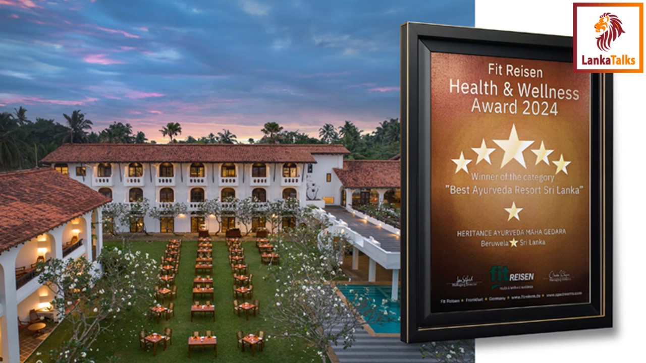 Heritance Ayurveda named ‘Best Ayurveda Resort Sri Lanka’ at the FIT Health & Wellness Awards