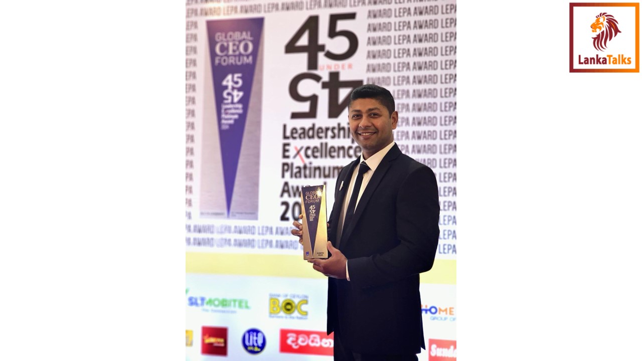Suneth Silva of WIS recognized at Global CEO ‘45 Under 45 Leadership Excellence Awards’