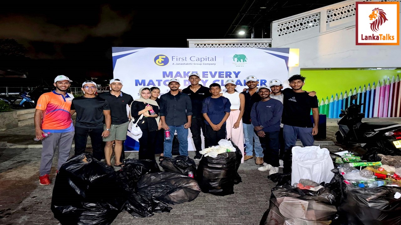 “Make Every Match Day Clean” - An initiative by First Capital together with Sri Lanka Rugby to promote awareness of spectators' responsibility to keep stadiums clean.