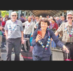 First Group of Iceland tourists arrive