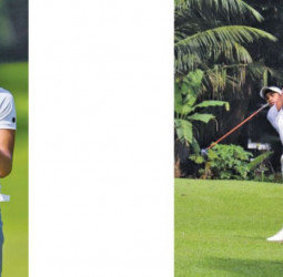 Golfers Reshan and Adithya for IGU Championship