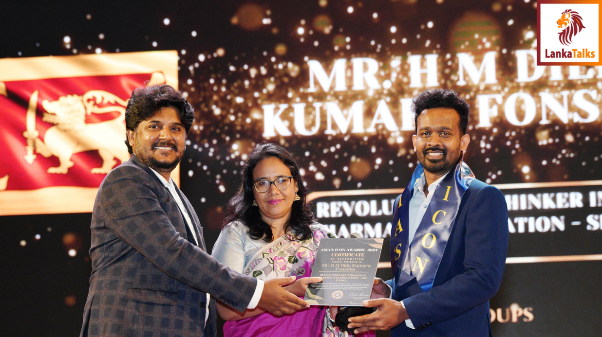 Dilip Fonseka of Ceylon Pharma College wins ‘Revolutionary Thinker in Pharmacy and Education’ Award at Asia’s Icon Awards