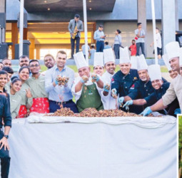 Christmas cake mixing by Sheraton Kosgoda