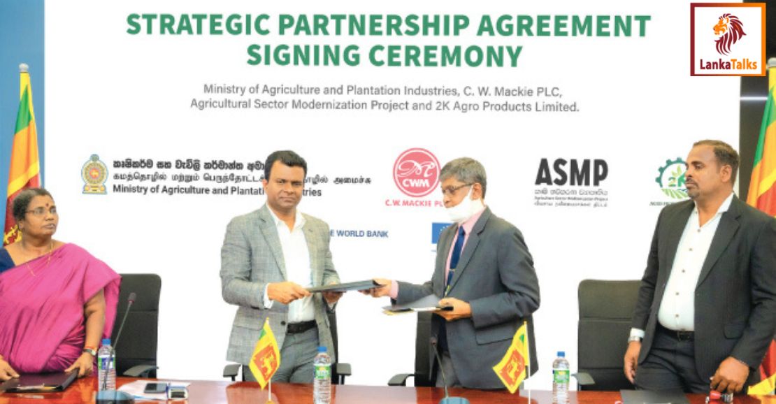 C. W. Mackie signs partnership agreement with Ministry of Agriculture and Plantation Industries
