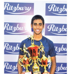 Matheesha crowned triple champion at Ritzbury 35th Junior National Squash Championship