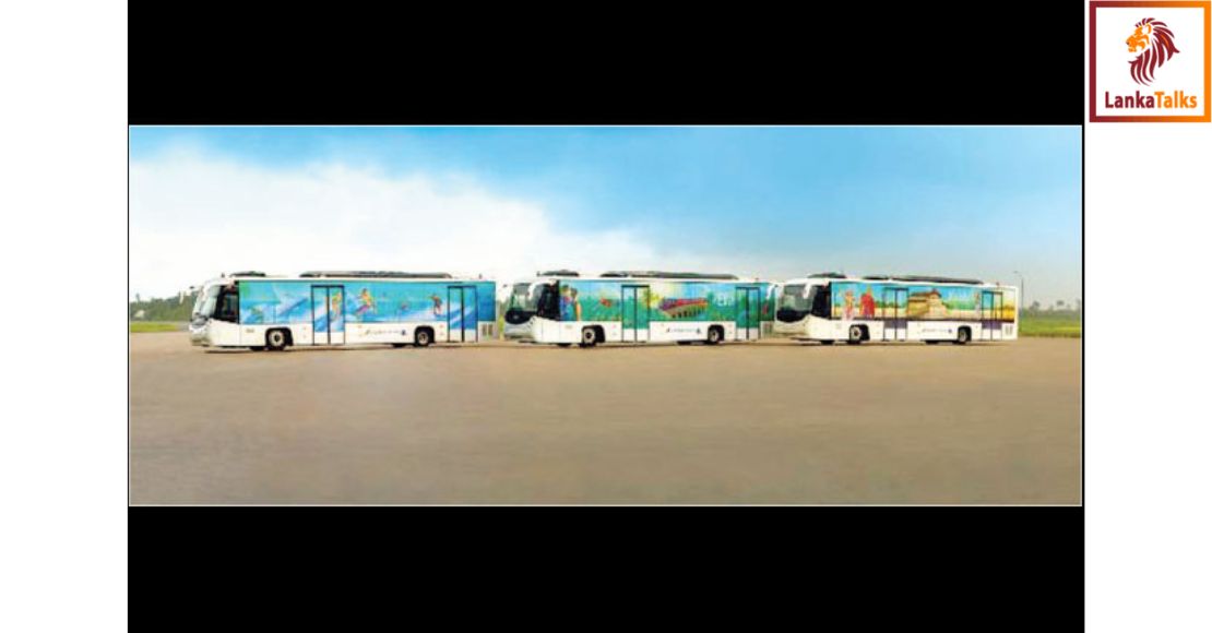SriLankan celebrates Sri Lanka in New Apron Bus Wraps