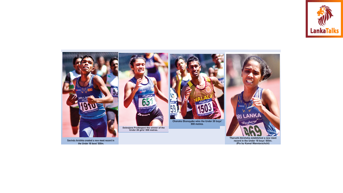 Abisheka, Avishka, Nethan break 800 metres meet records