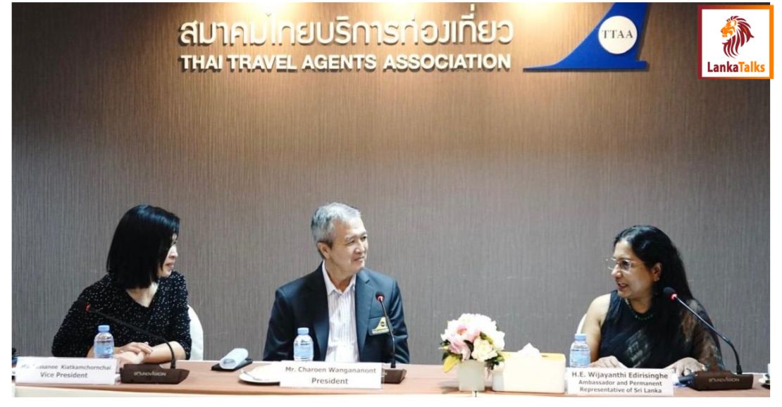 Ambassador of Sri Lanka to Thailand meets with Thai Travel Agents Association president