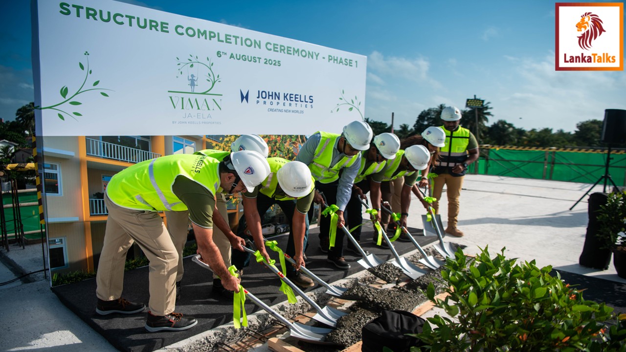 John Keells Properties Reaches Major Construction Milestone at VIMAN Ja-Ela
