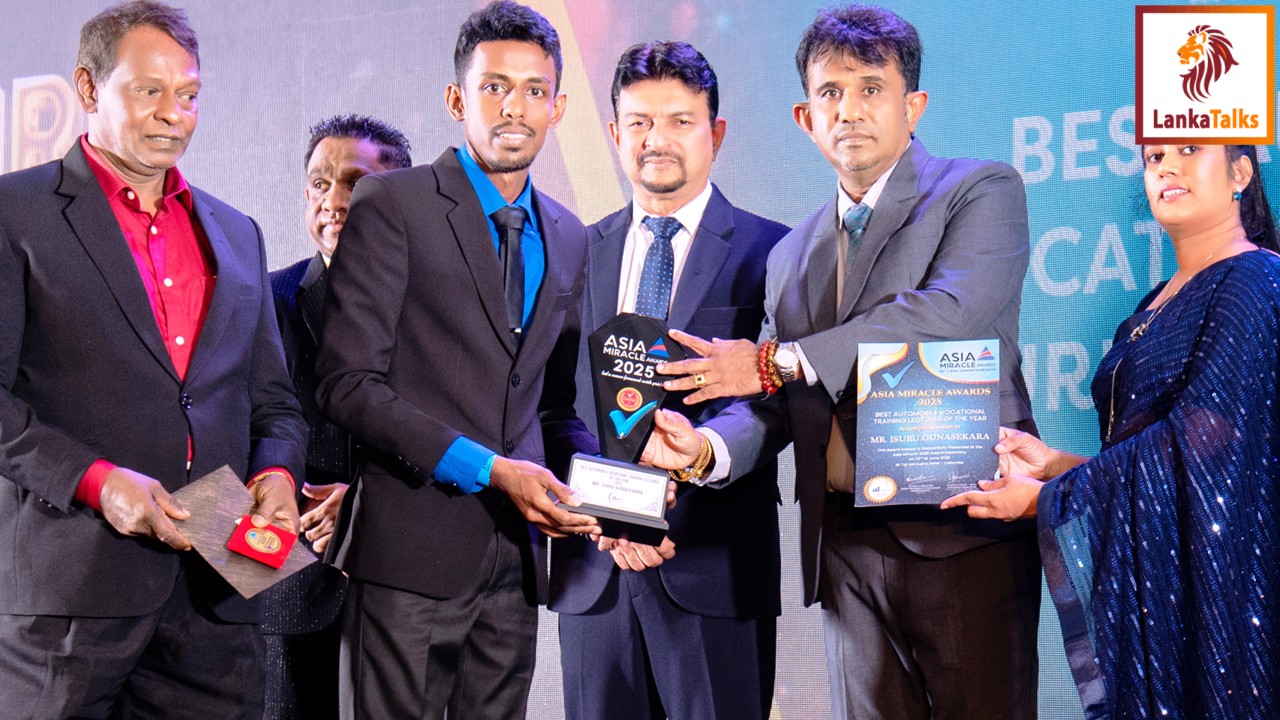 Leading Automobile Trainer Isuru Gunasekara honoured at Asia Miracle & Pinnacle Awards