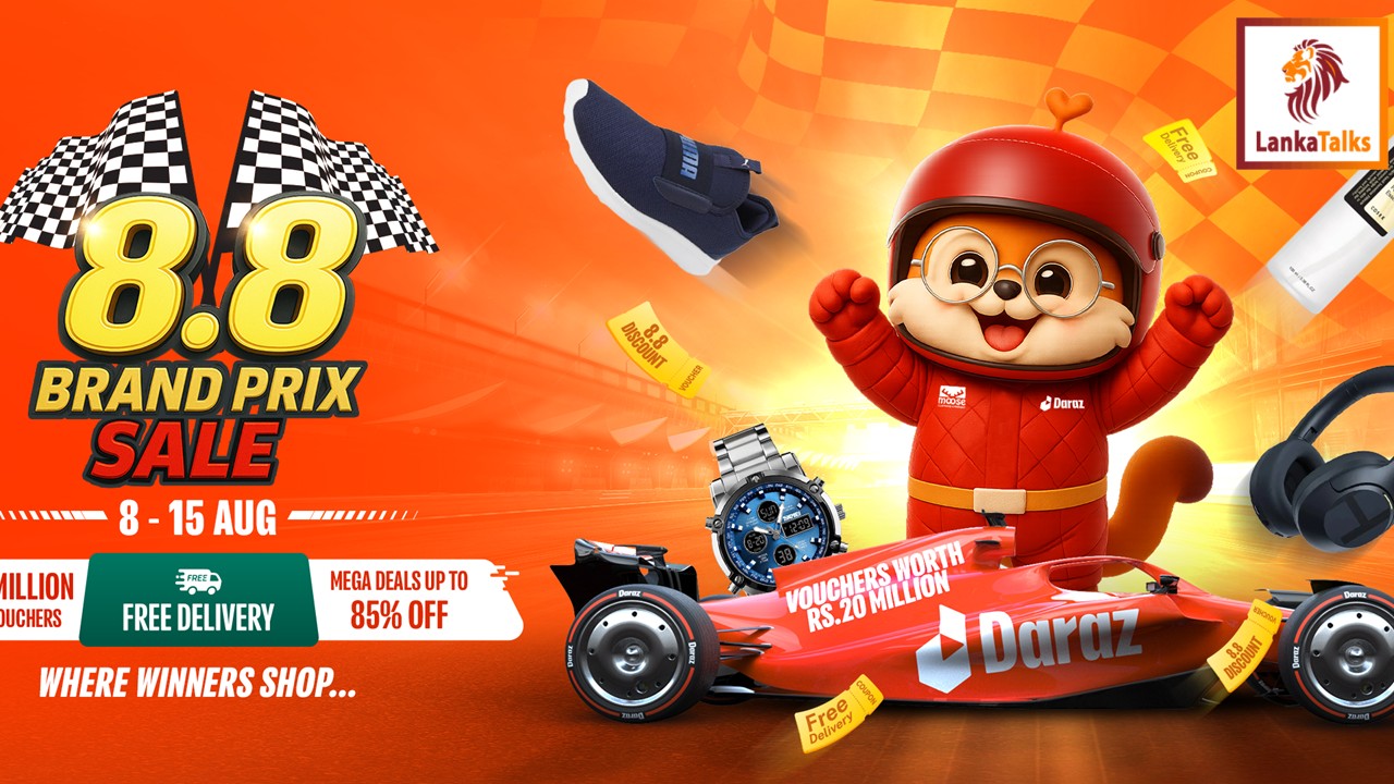 Daraz Sri Lanka accelerates savings with the 8.8 Brand Prix Sale
