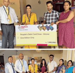People’s Bank presents prizes to winners of ‘People’s Debit Card Gedaratama Thagi – 02’ grand draw