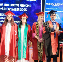 Founder of Buddika Vittahachchi Hospital Dr. Sir B.S.R.K. Vittahachchi awarded Ph.D. in Acupuncture and honoured with multiple international accolades