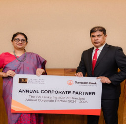Sampath Bank at the forefront of Corporate Governance as Platinum Partner of The Sri Lanka Institute of Directors for the second consecutive year