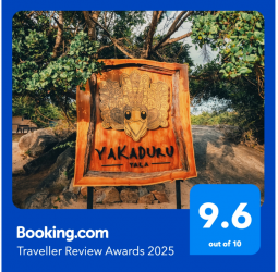 Yakaduru Yala, an innovative eco-safari lodge receives Booking.com’s esteemed traveler review award with a 9.6 rating for 2025