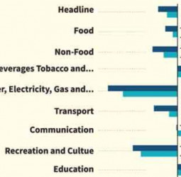 Monthly national consumer prices slow to 0.9%