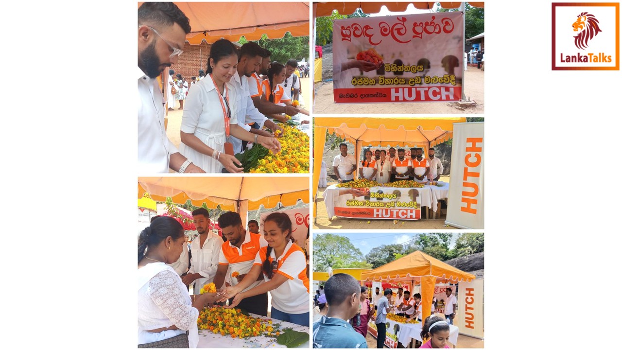 A Gift of Faith: HUTCH Offers Mal Dansela in Honour of Poson at Mihinthale