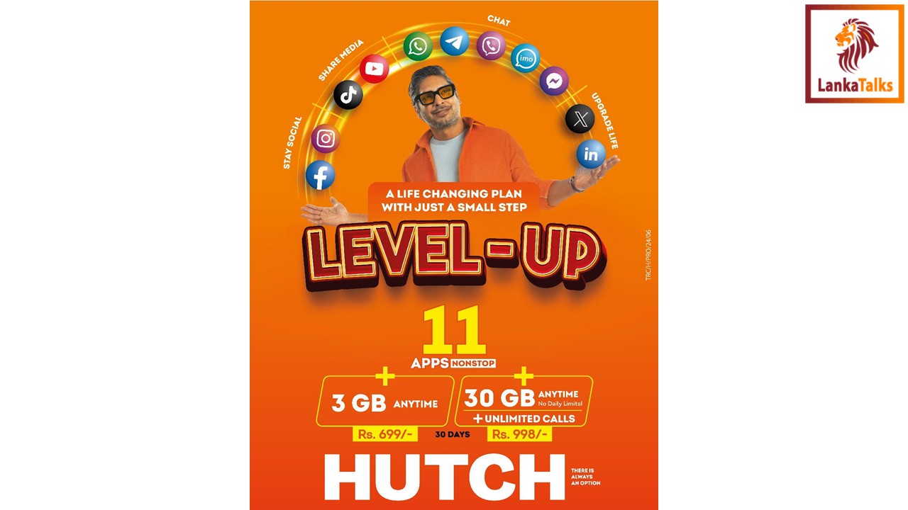 HUTCH launches 'Level-Up' Plans to transform Sri Lankan lives