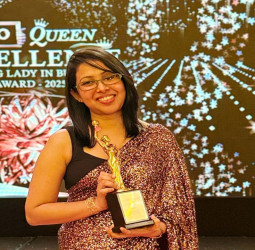 Dr. Sachini Aththanayaka honored with Excellency Award at Entro Queen Excellence 2025