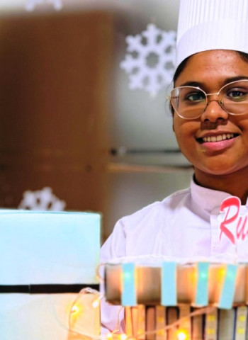 Nethma Sayurangi Plays Key Role in Russel’s Christmas Cake Mixing Ceremony