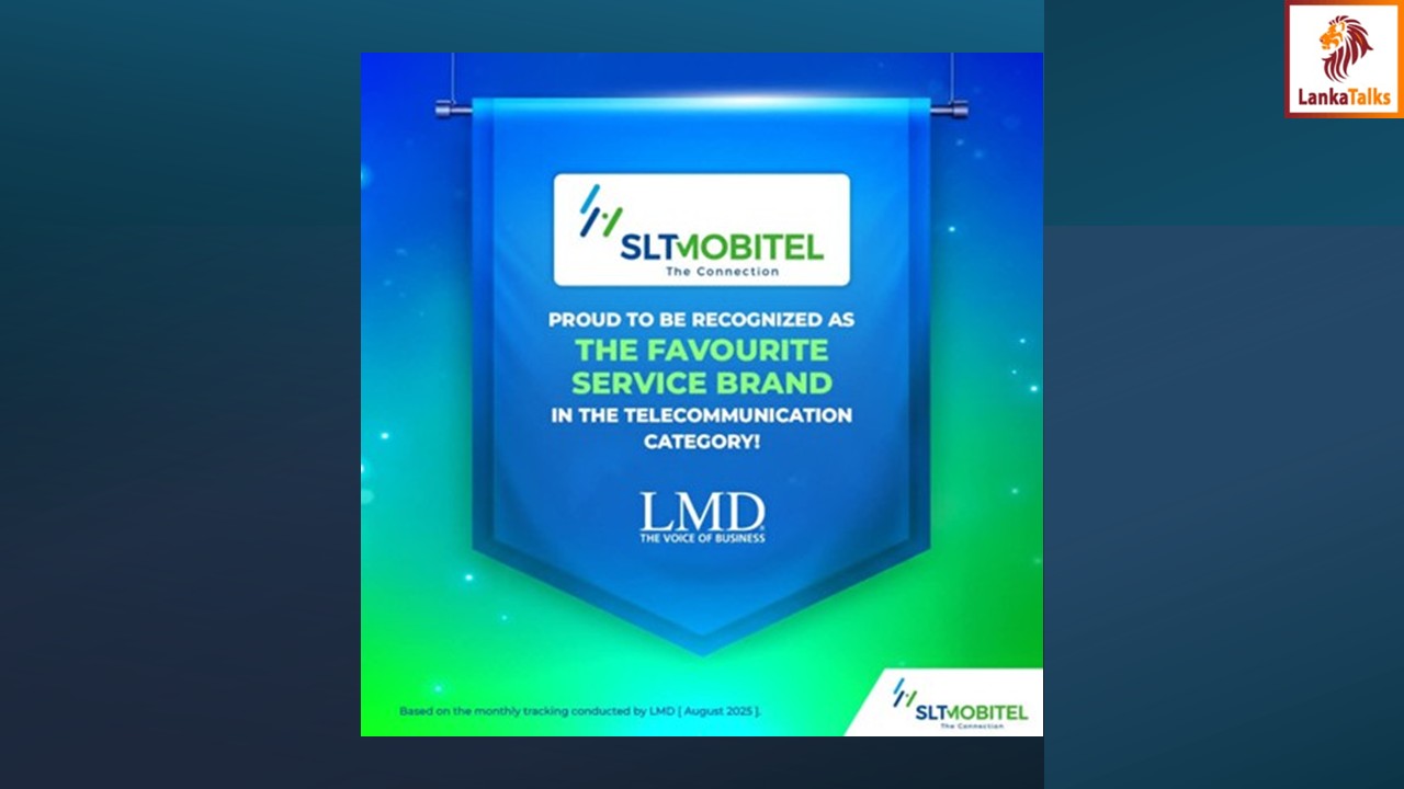 SLT-MOBITEL Recognised as Sri Lanka’s Favourite Telecommunications  Service Brand