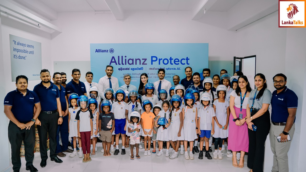 Allianz Lanka Expands Flagship CSR Initiative ‘Allianz Protect’ with 1,550 Child Safety Helmets Distributed Across 30 Locations.
