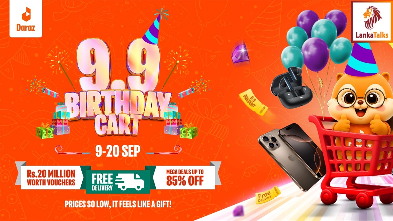 Daraz Sri Lanka Celebrates 9 Years with the 9.9 Birthday Cart Sale, bringing Prices So Low, It Feels Like a Gift