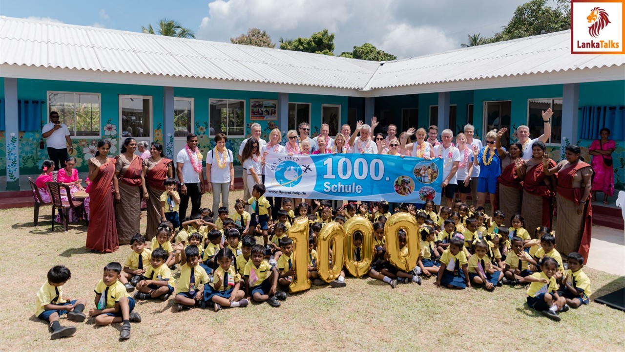 Fly and Help open their 1,000th School Globally in Sri Lanka in Partnership with Hemas Outreach Foundation