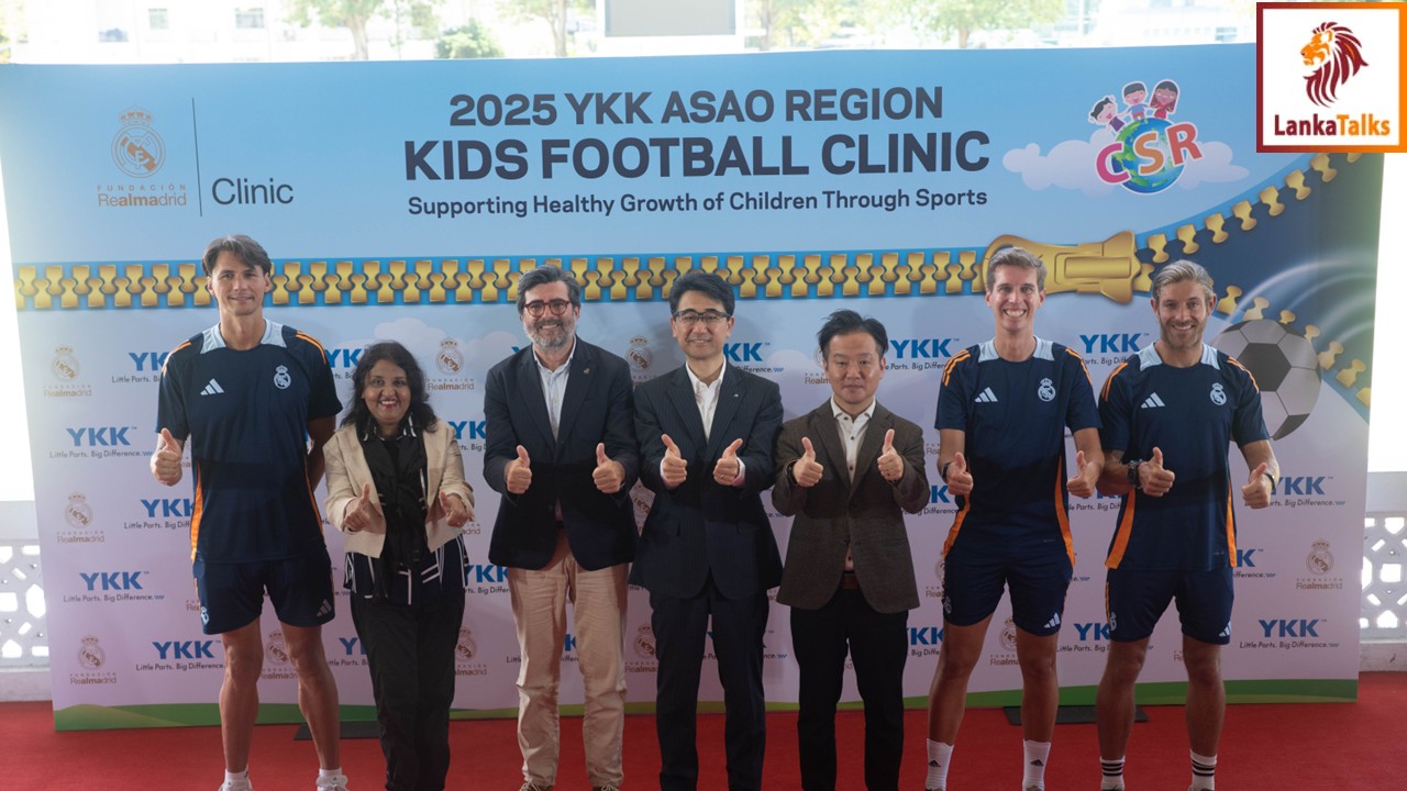 YKK and Real Madrid Foundation Successfully Conclude Kids Football Clinic in Sri Lanka, Empowering Hundreds of Underprivileged Children